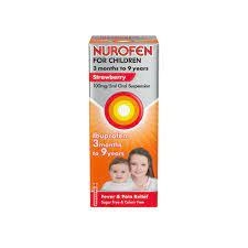 Image of Nurofen for Children 3 months - 9 years Ibuprofen Oral Suspension Strawberry 100ml