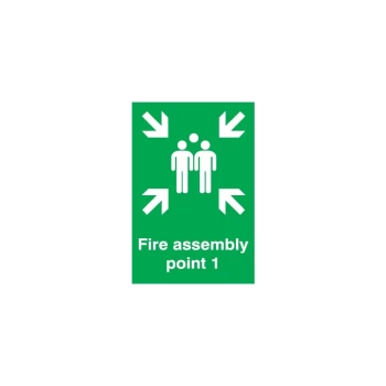 Image of Fire Assembly Point Rigid PVC Sign - 420 X 594MM