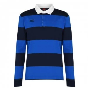 Image of Canterbury Long Sleeve Retro Jersey Mens - Blue