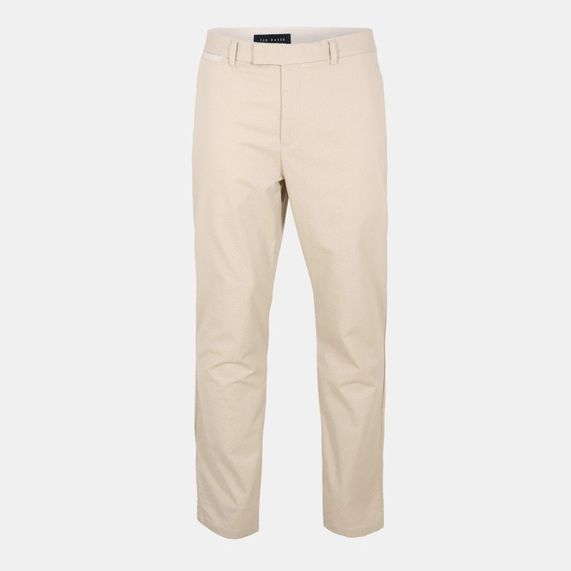 Image of Ted Baker Mens Geo Tailored Fit Chinos Taupe male S (2)