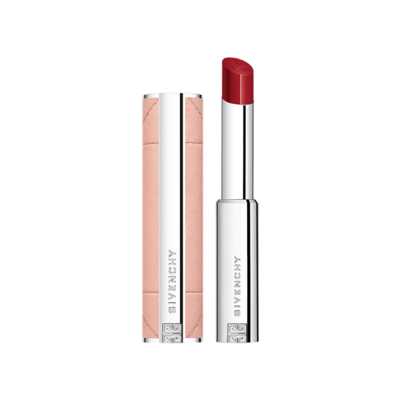 Image of Givenchy Rose Perfecto Shine Serum Lipstick 3.2g 335 - Deep Red