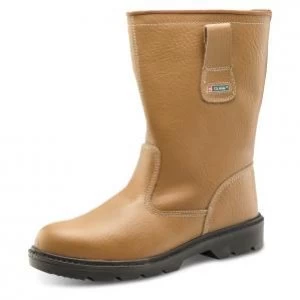 Image of SuperTouch Size 10 Rigger boots Plus Leather with Rubber Toecap Tan