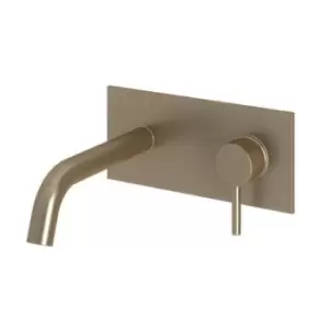 Image of Wall Mounted Nickel Basin Mixer Tap - Kuro