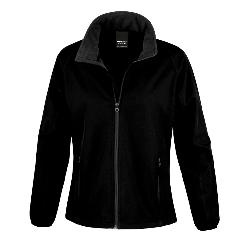 Image of Result Result Men Core Printable Softshell Jacket in Black Size: Small Black S Male 5054752306045