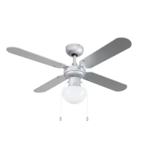 Image of Mirage 42" Ceiling Fan with Reversible Blades and Glass Shade