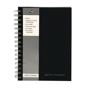 Image of Pukka Pad Feint Ruled Wirebound Notebook A5 Pack of 5 SBWRULA5