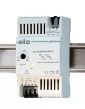 Image of Elc Ale2401 Regulated Power Supply, Din Rail, 30W