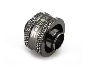 Image of XSPC G1/4" to 3/8" ID 5/8" OD Compression Fitting (Black Chrome) V2