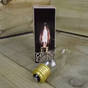 Image of Premier Retro Edison Style Filament Light-bulb With Screw Fitting, 40W C45 Style