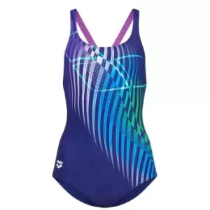 Image of Arena Optical Waves Swimsuit Womens - Blue