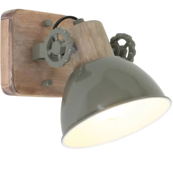 Image of Sienna Lighting - Sienna Gearwood Single Spotlight Industrial, Wood Blank