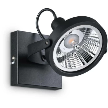 Image of Ideal Lux Glim - 1 Light Ceiling Light Black