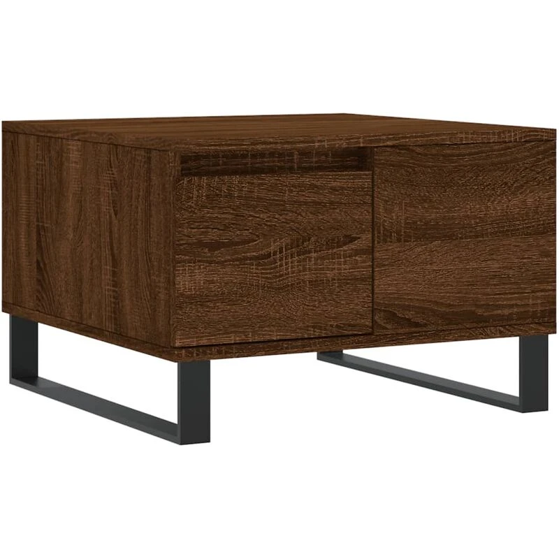 Image of VIDAXL Coffee Table Brown Oak 55x55x36.5cm Engineered Wood Vidaxl 8720845872144