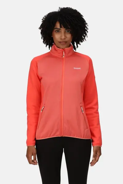 Image of Regatta Stretch Extol Stretch 'Highton II' Full Zip Fleece Peach