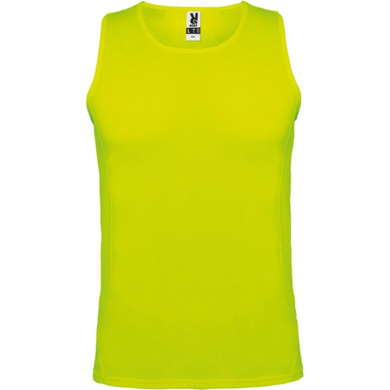 Image of ROLY Andre Sports Vest Top in Yellow Size: 3-4 Years Yellow Unisex 3-4 Years
