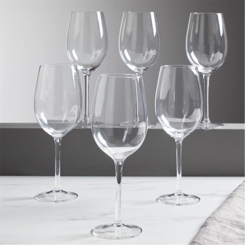 Image of Homelife Pack of 6 Wine Glasses - Clear Clear One Size