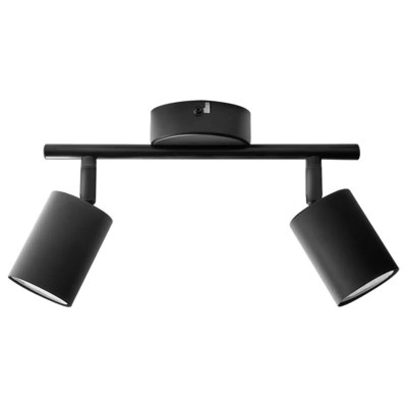 Image of Beliani 2 Light Spotlight Nyando Metal Black
