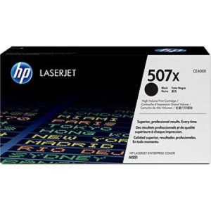 Image of HP 507X Black Laser Toner Ink Cartridge