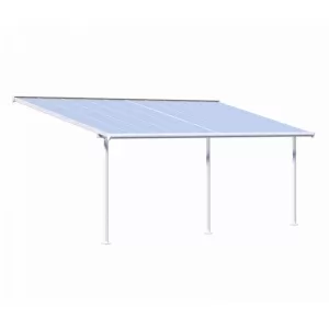 Image of Palram Sierra Patio Cover 3m x 6.10m - White Clear