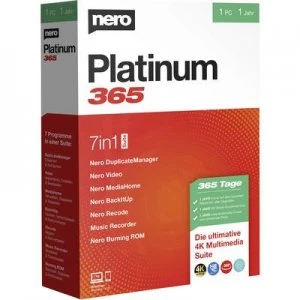 Image of Nero Platinum 365 Full version, 1 licence Windows CD/DVD creator