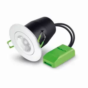 Image of JCC Fireguard NG Mains Twist and Lock Unlamped Downlight Tilt IP20 White - JC010023-WH
