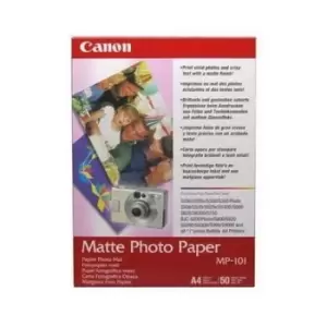 Image of Canon MP-101 Matte A4 Photo Paper