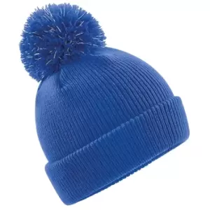 Image of Beechfield Childrens/Kids Reflective Bobble Beanie (One Size) (Bright Royal)