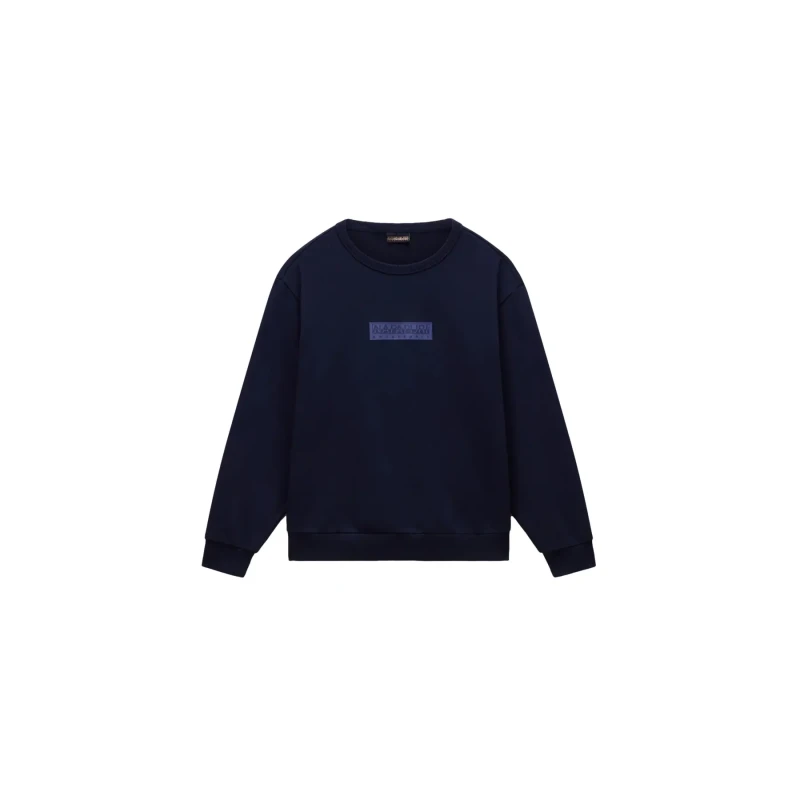 Image of Sweatshirt child Napapijri New Box Logo Bleu Unisex 6 ans