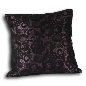 Image of Riva Home Macrame Cushion Cover (30x50cm) (Amethyst)