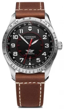Image of Victorinox Swiss Army Airboss Mechanical Mens Brown Watch