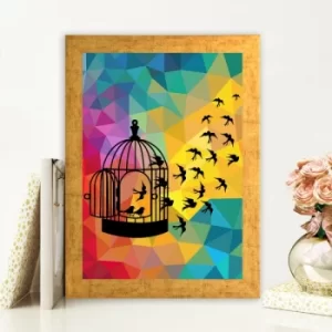 Image of AC477415060 Multicolor Decorative Framed MDF Painting