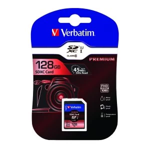 Image of Verbatim Premium 128GB SDXC Memory Card