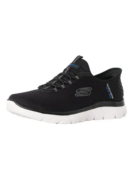 Image of Skechers Summits High Range Wide Fit Trainers Black 8 UK