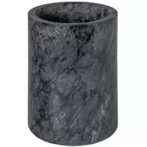 Image of Argon Tableware - Marble Wine Bottle Cooler - 13cm - Black
