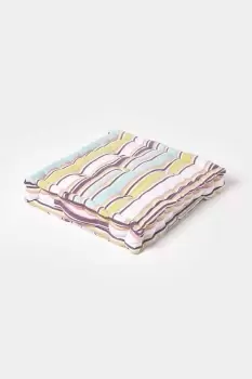 Image of Cotton Osaka Green Stripes Floor Cushion