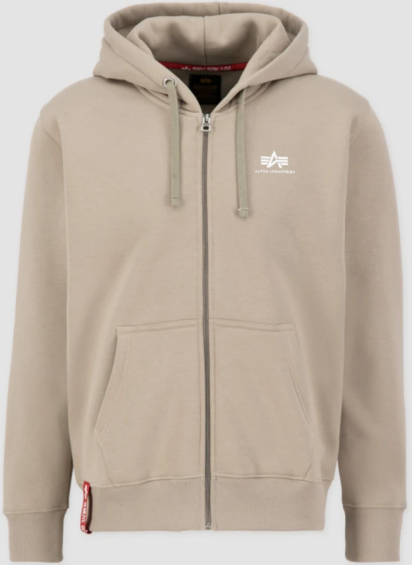 Image of Alpha Industries Basic Zip Hoodie, beige, Size S for Men