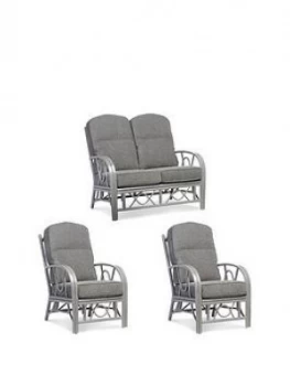 Image of Desser Grey Bali Conservatory Suite (Sofa and Two Chairs)