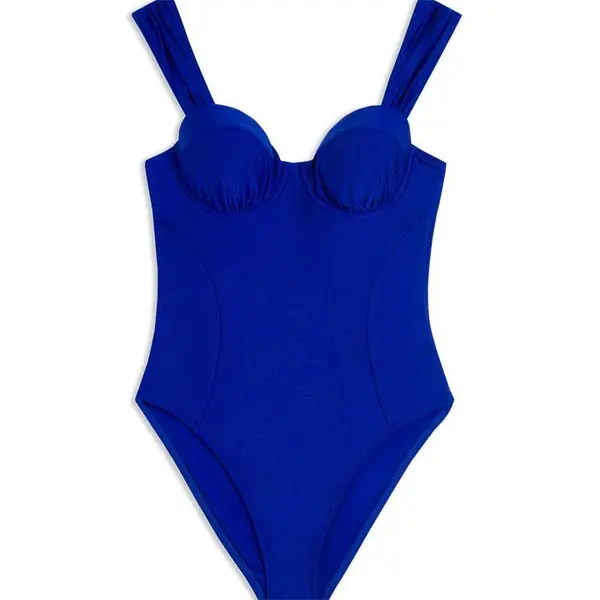 Image of Ted Baker Zoiey Swimsuit Balconette Swimsuits 8 (XS) Blue 35024618310