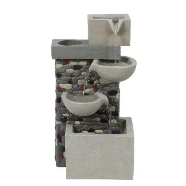 Image of GardenKraft Polyresin Pebbles Fountain