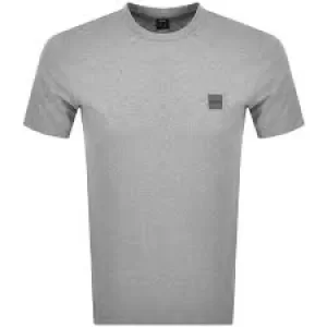 Image of Hugo Boss Tales 1 Chest Logo T-Shirt Dark Grey Size S Men