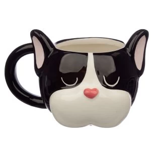 Image of Dog Squad French Bulldog Head Shaped Mug