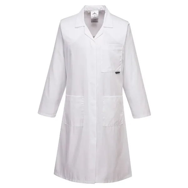 Image of Portwest Womens Standard Work Coat LW63WHRXXL Colour: White