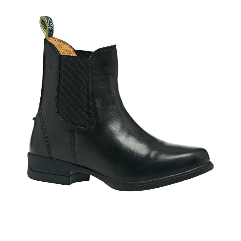 Image of Moretta Womens Lucilla Leather Jodhpur Boots in Black Size: 4 Black Female 4