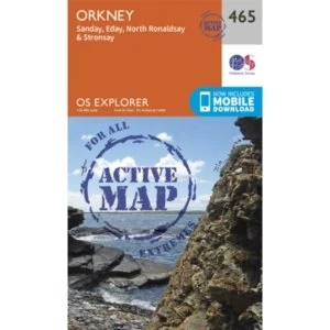 Image of Orkney - Sanday, Eday, North Ronaldsay and Stronsay (Sheet map/Active map, folded, 2015)