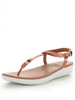 Image of FitFlop Tia Toe Thong Sandal Orange Orange Size 3 Women