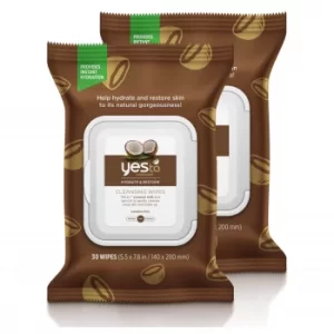Image of yes to Coconut Cleansing Wipes (Pack of 2) (Worth £7.98)