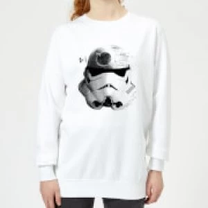 Image of Star Wars Command Stromtrooper Death Star Womens Sweatshirt - White - S