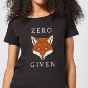 Image of Zero Fox Given Womens T-Shirt - Black - 5XL