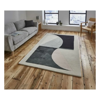 Image of Michelle Collins MC04 120cm x 170cm Rectangle - Black and Ivory