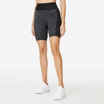 Image of USA Pro Seamless Longline Cycling Shorts - Charc/Snake